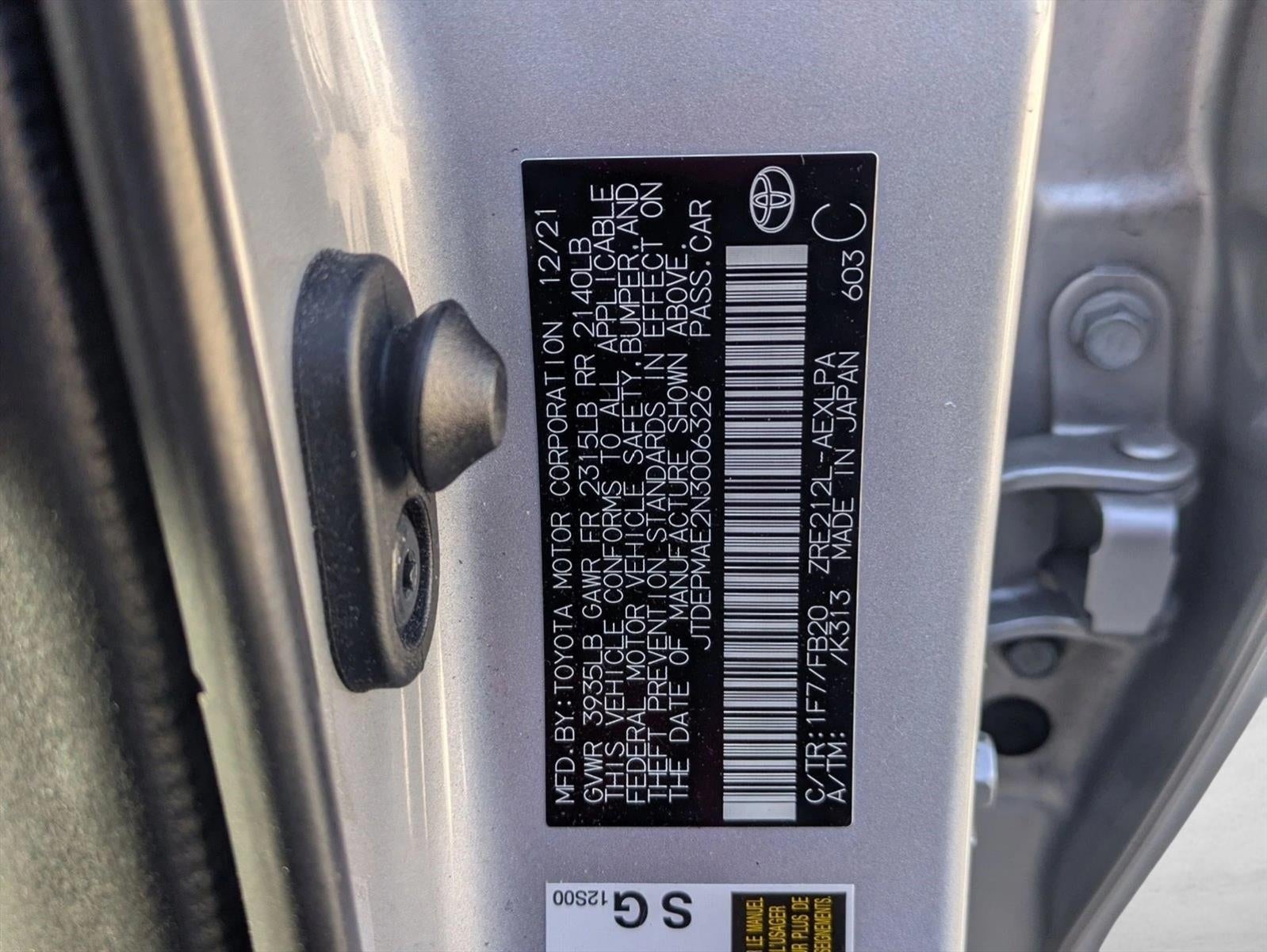 2022 Toyota Corolla LE