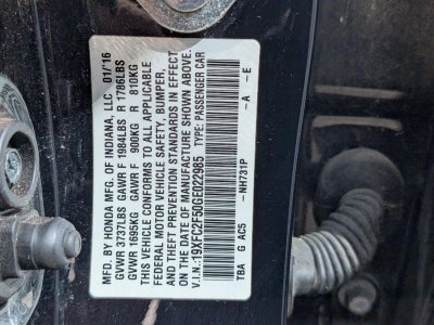 2016 Honda Civic Sedan LX