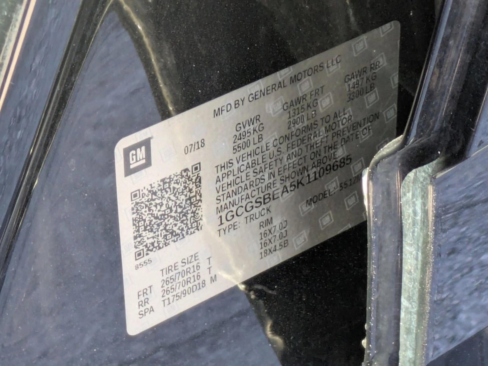 2019 Chevrolet Colorado 2WD Work Truck