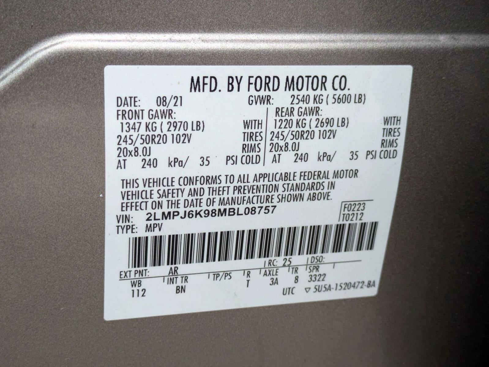 2021 Lincoln Nautilus Reserve