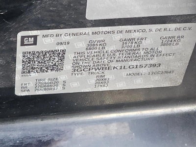 2020 Chevrolet Silverado 1500 Custom