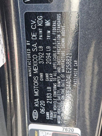 2020 Kia Forte GT-Line