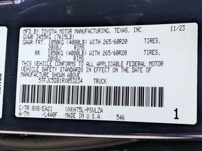 2024 Toyota Tundra Hybrid Limited 4WD