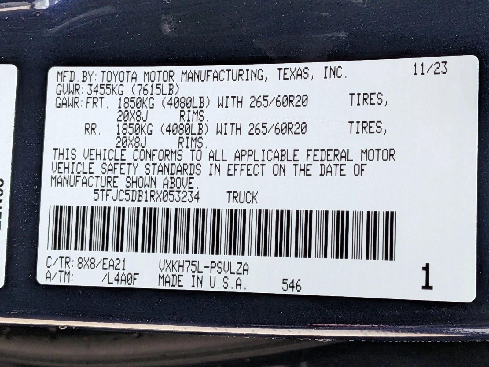 2024 Toyota Tundra Hybrid Limited 4WD