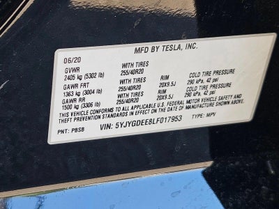2020 Tesla Model Y Long Range Dual Motor All-Wheel Drive