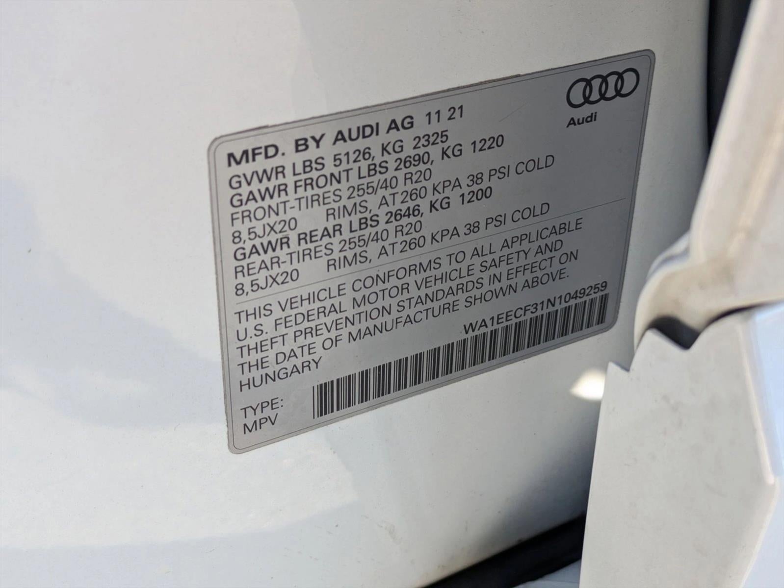2022 Audi Q3 S line Premium Plus