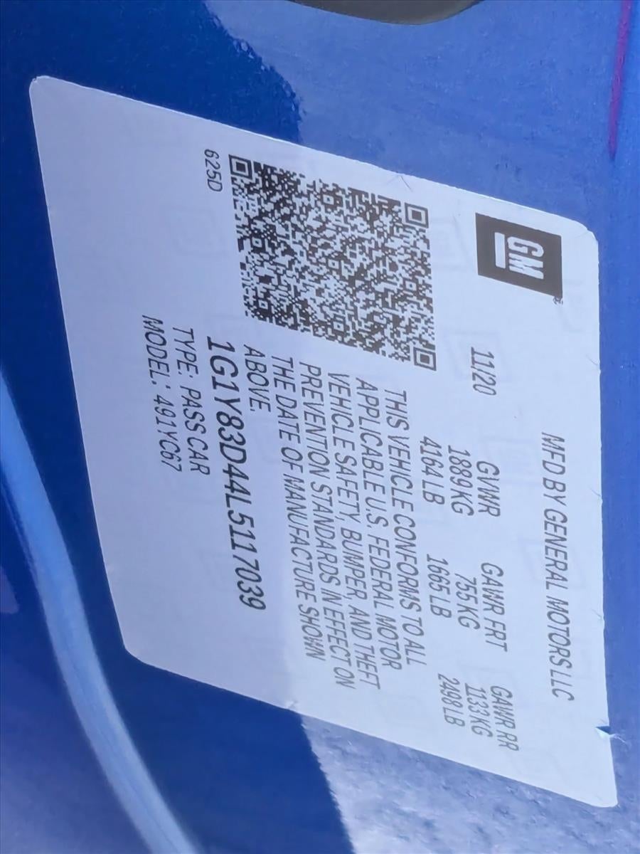 2020 Chevrolet Corvette Stingray 3LT