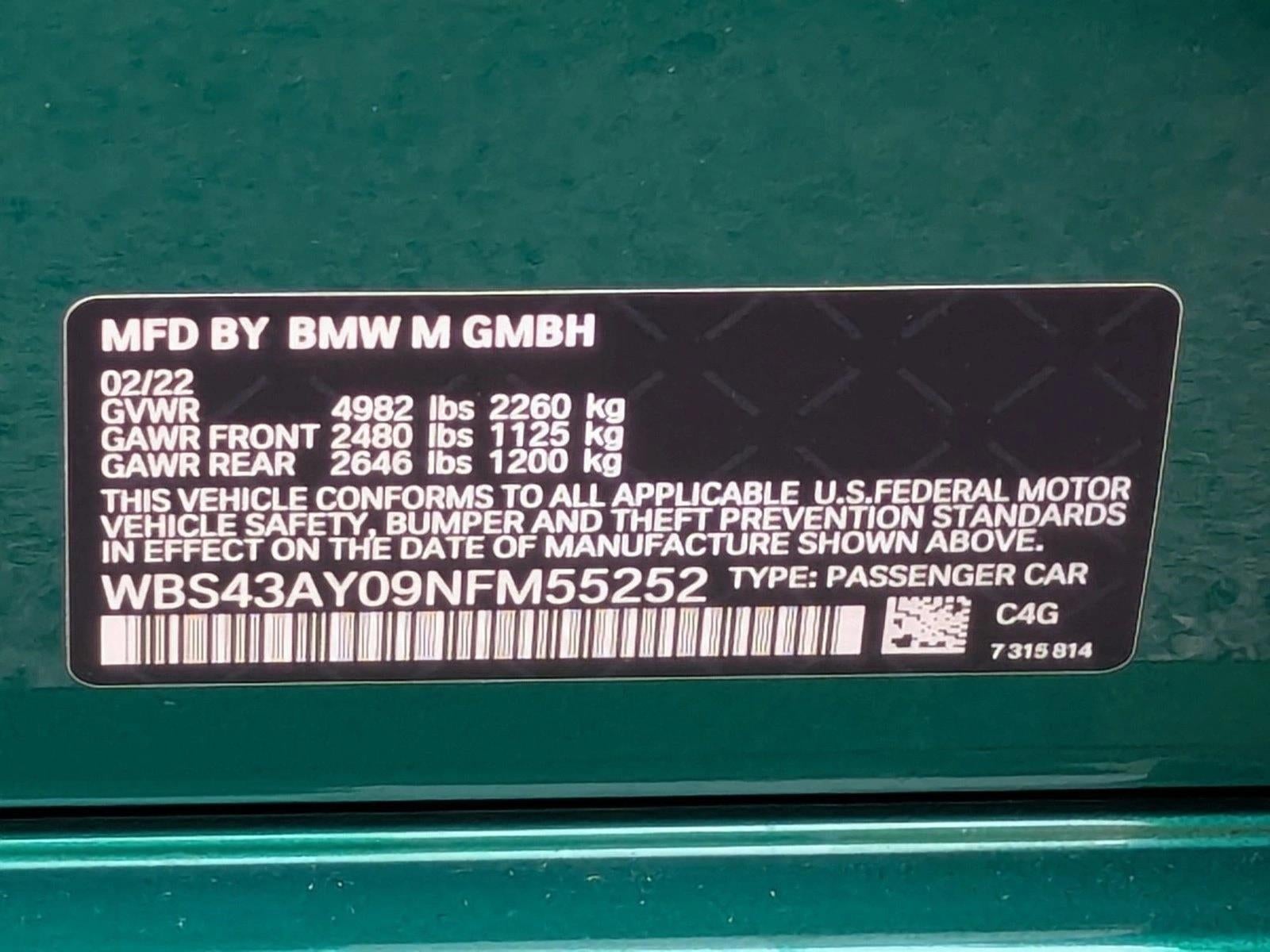 2022 BMW M3 Competition xDrive