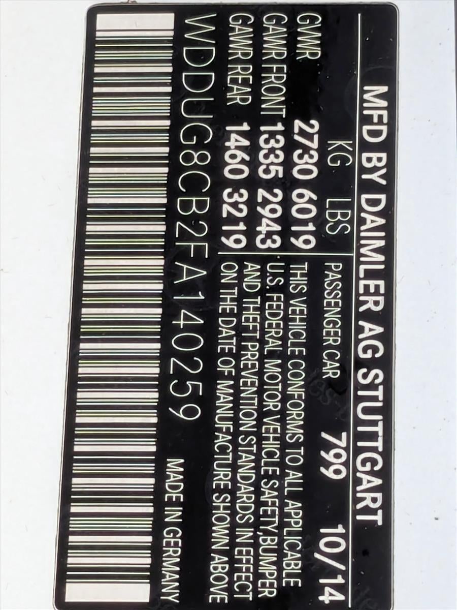 2015 Mercedes-Benz S-Class S 550