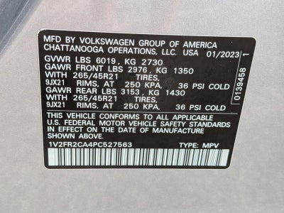 2023 Volkswagen Atlas 3.6L V6 SEL Premium R-Line