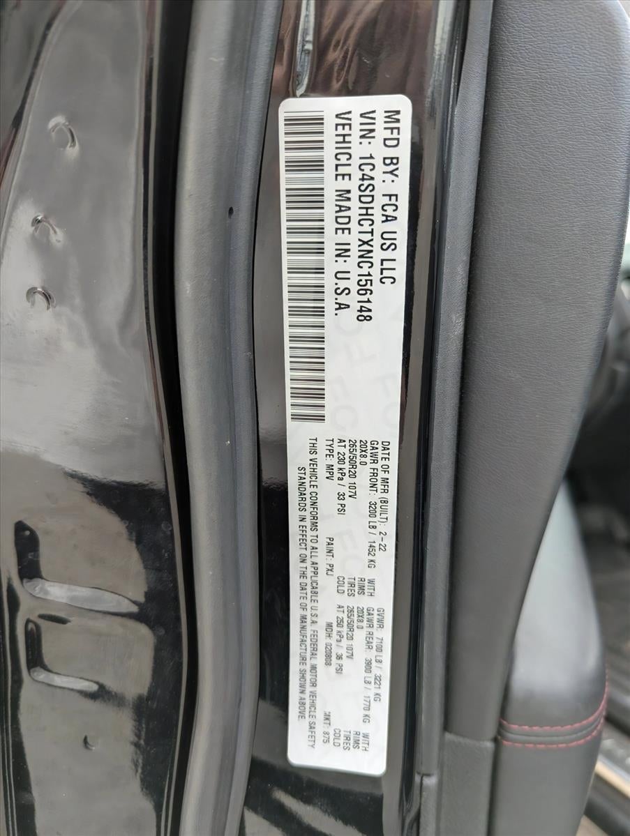 2022 Dodge Durango R/T Plus