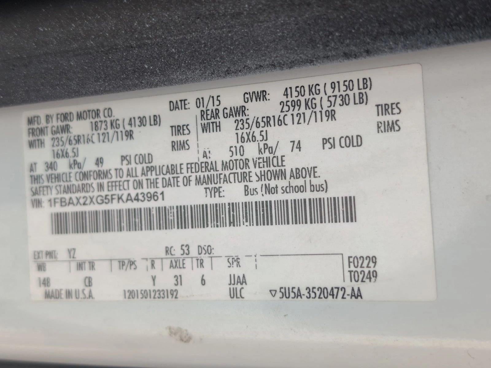 2015 Ford Transit Wagon XL