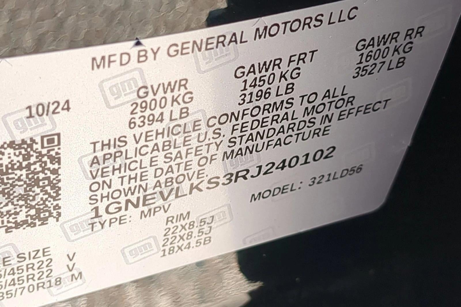 2024 Chevrolet Traverse RS