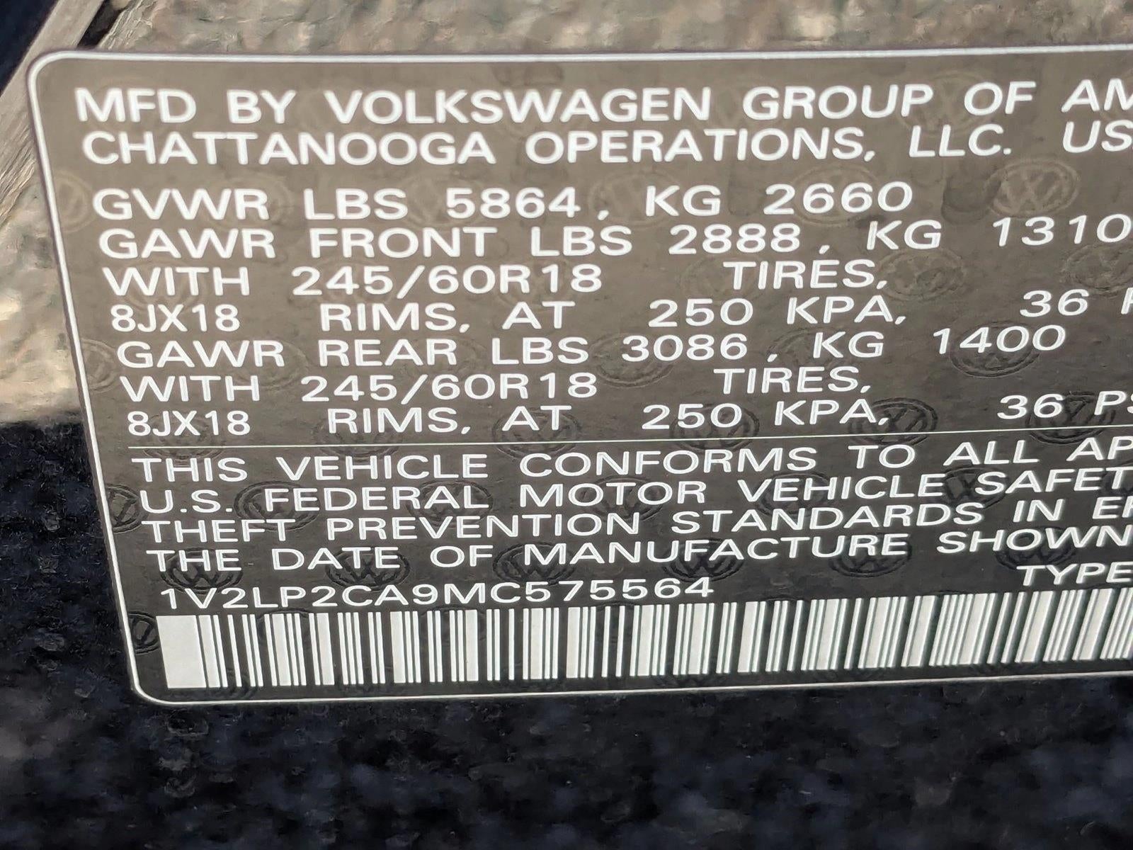 2021 Volkswagen Atlas 2.0T SE