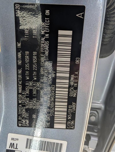 2021 Toyota Highlander XLE