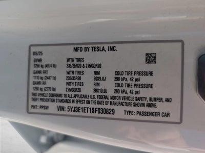 2025 Tesla Model 3 Performance