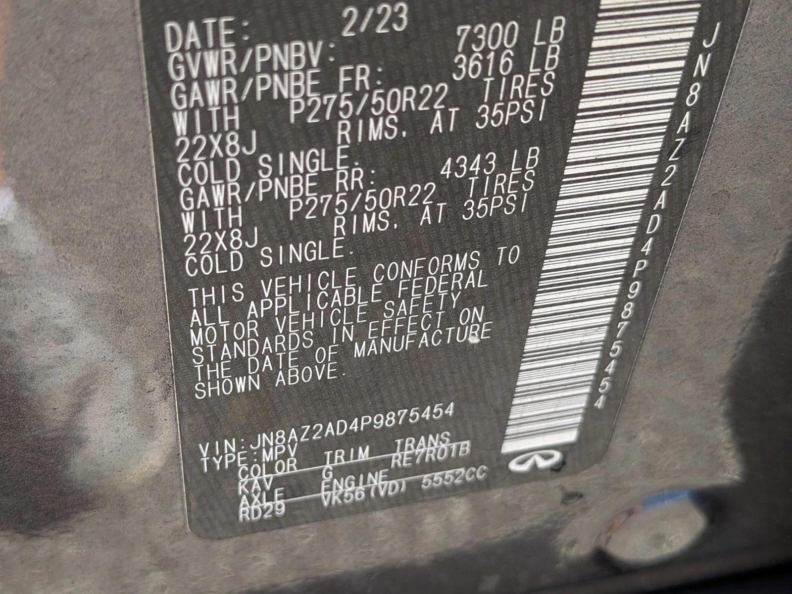 2023 INFINITI QX80 PREMIUM SELECT