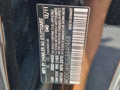 2012 Mercedes-Benz C 250 C 250