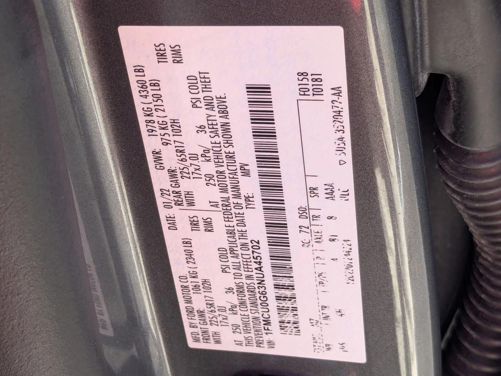 2022 Ford Escape SE