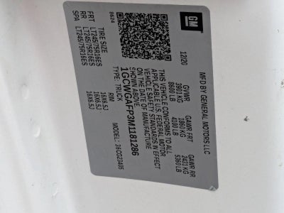 2021 Chevrolet Express Cargo 2500 Base