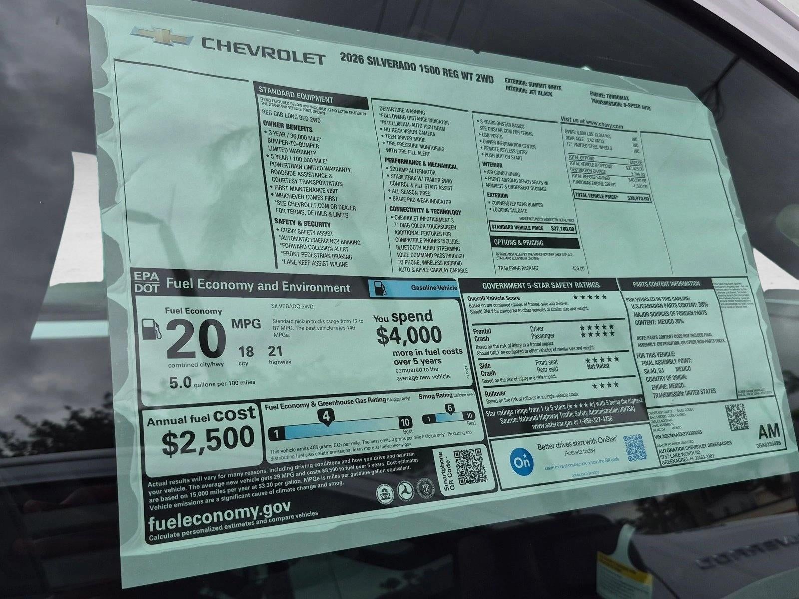 2026 Chevrolet Silverado 1500 WT