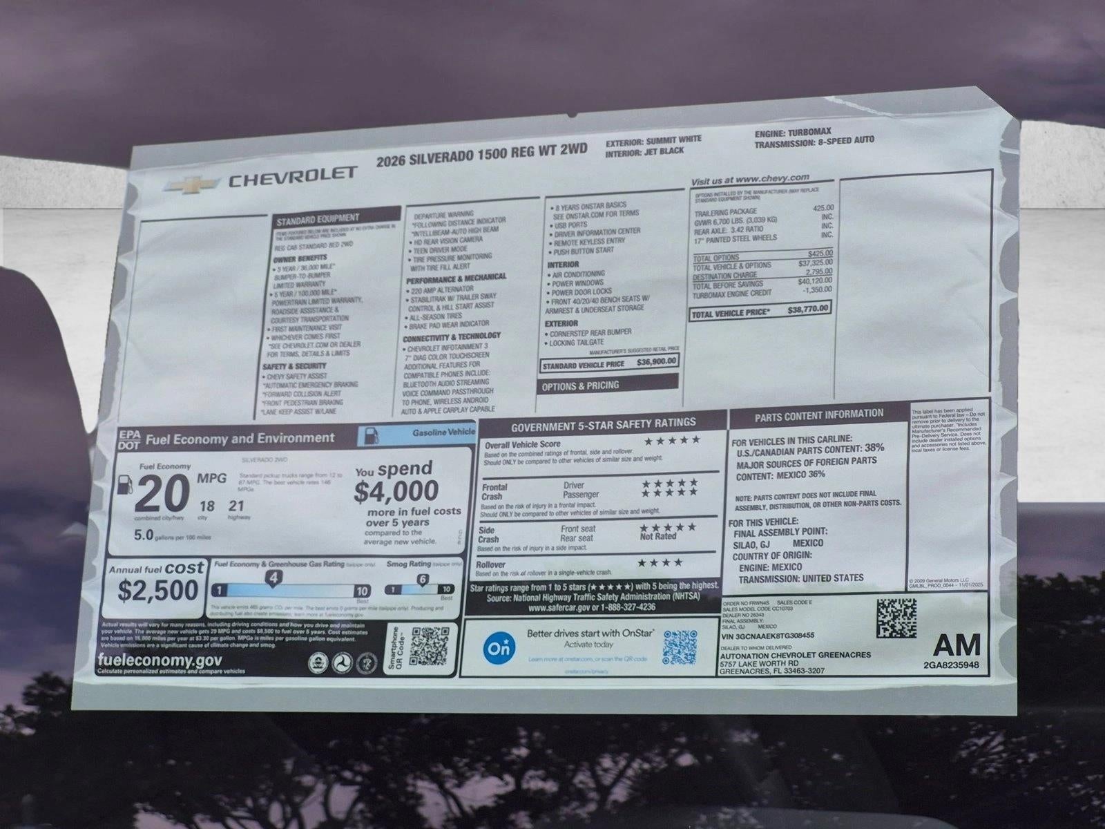 2026 Chevrolet Silverado 1500 WT