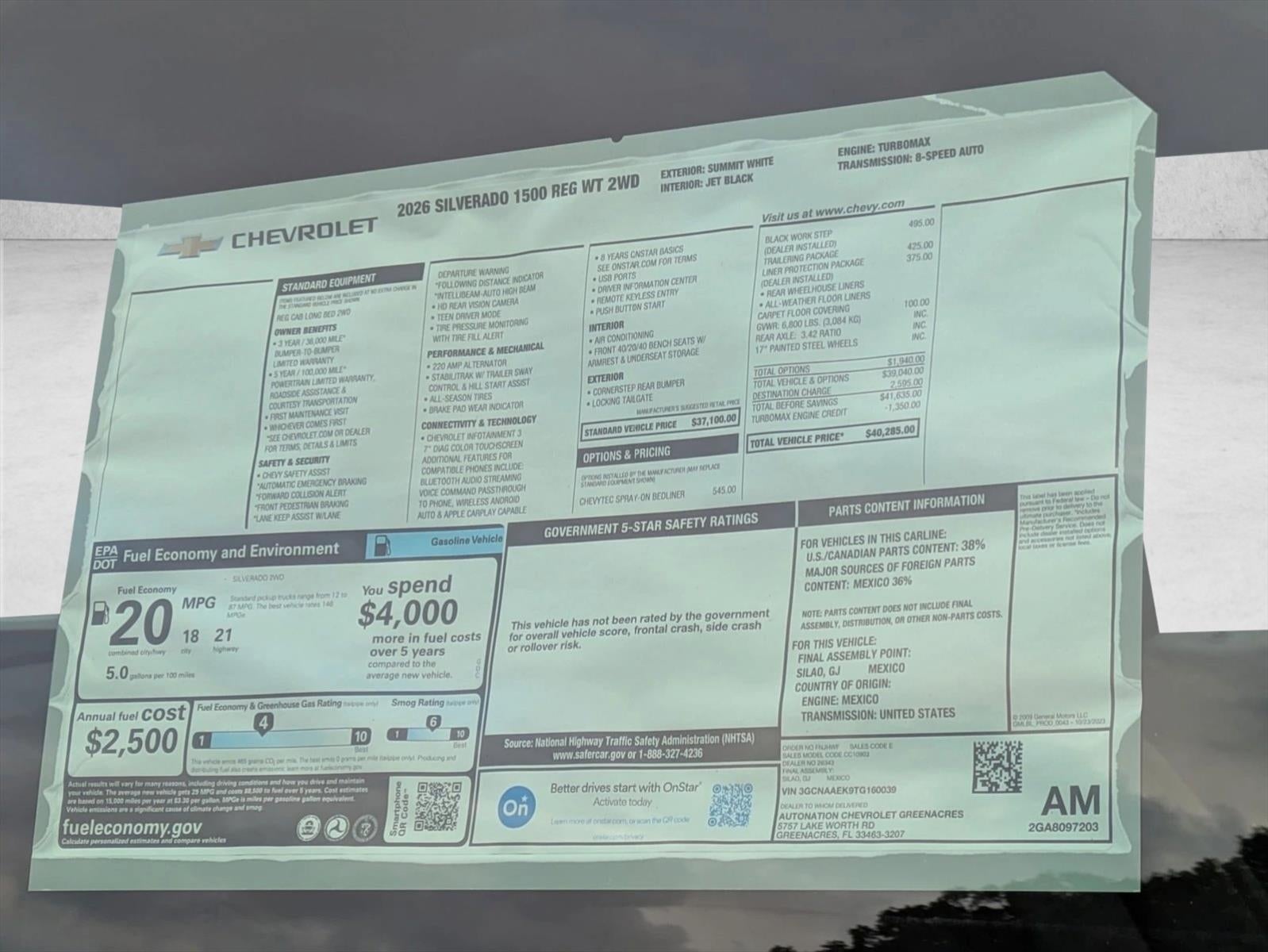 2026 Chevrolet Silverado 1500 WT