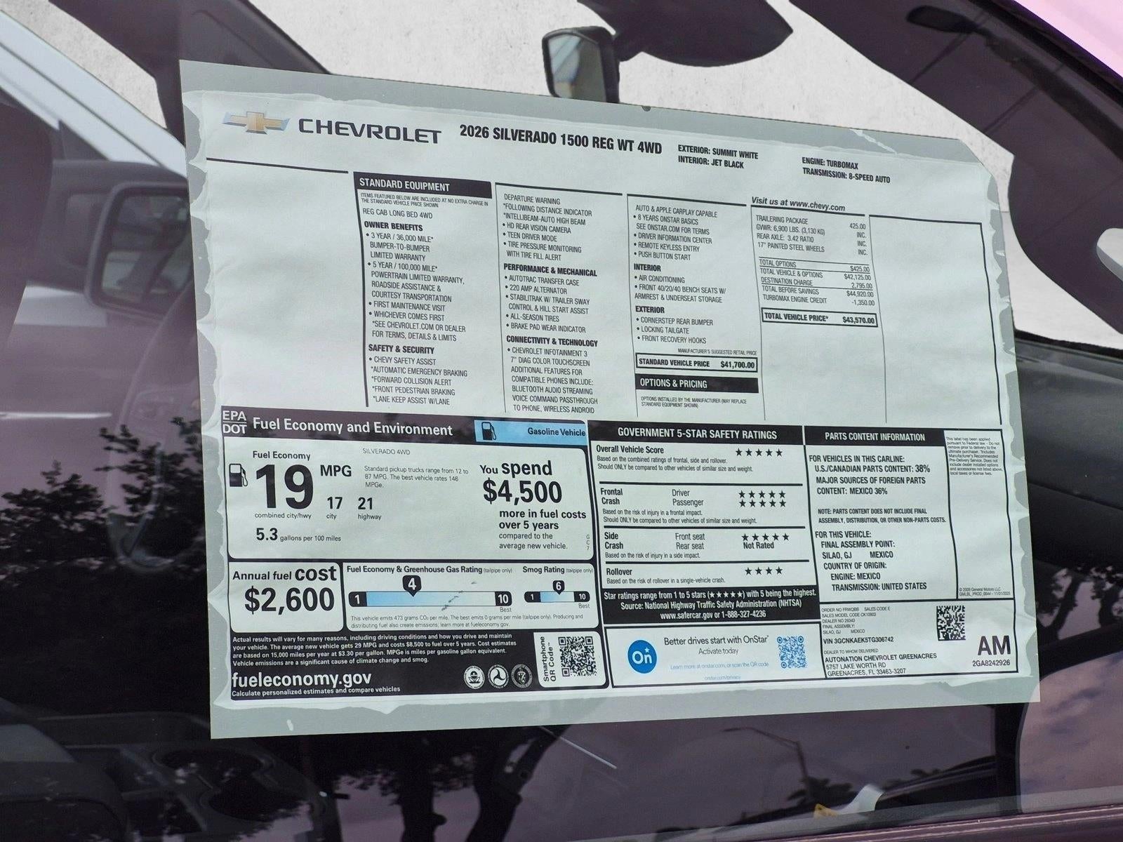 2026 Chevrolet Silverado 1500 WT