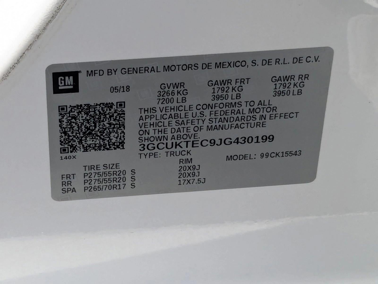 2018 Chevrolet Silverado 1500 High Country