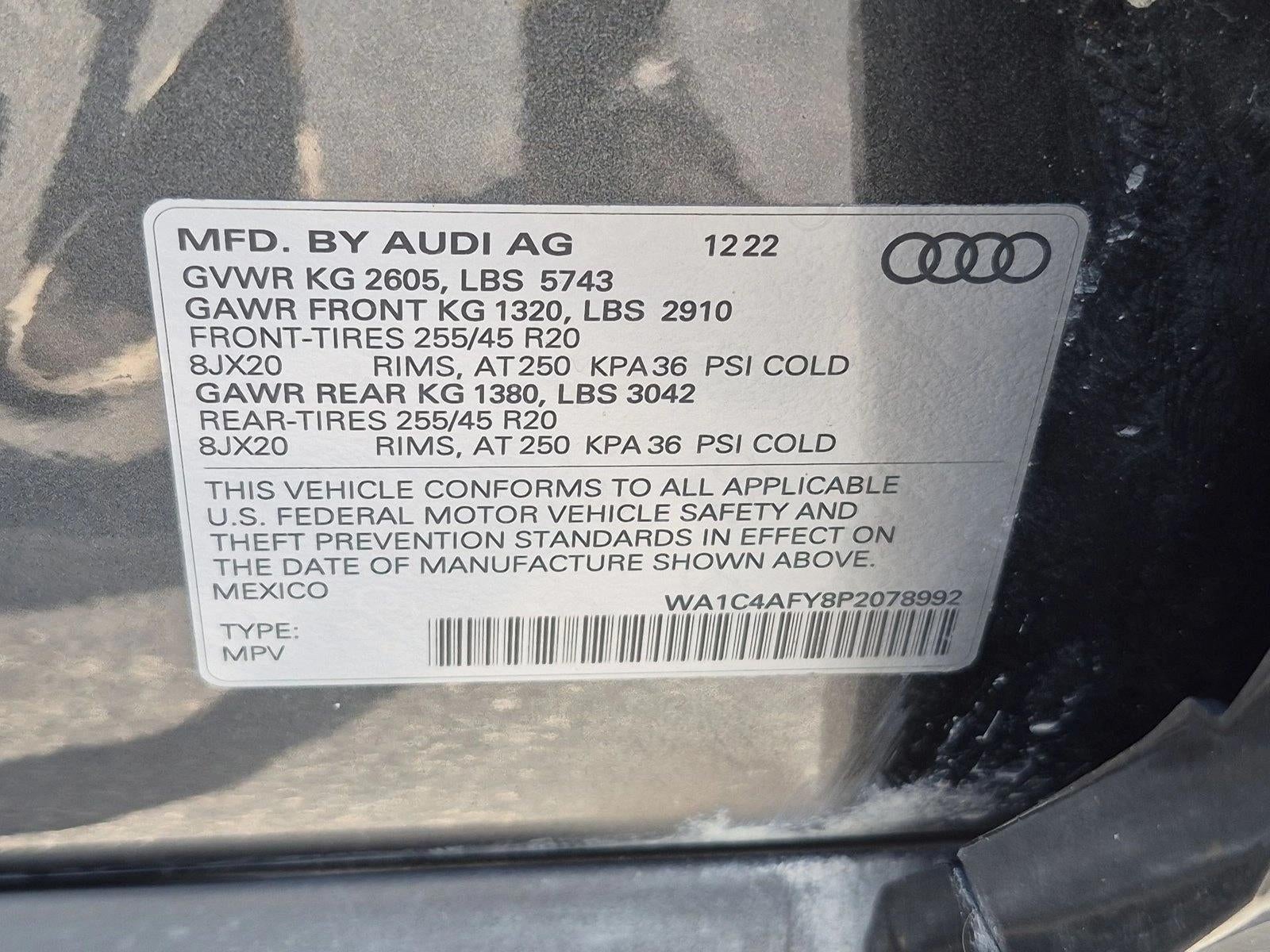 2023 Audi SQ5 Prestige TFSI quattro Tiptronic