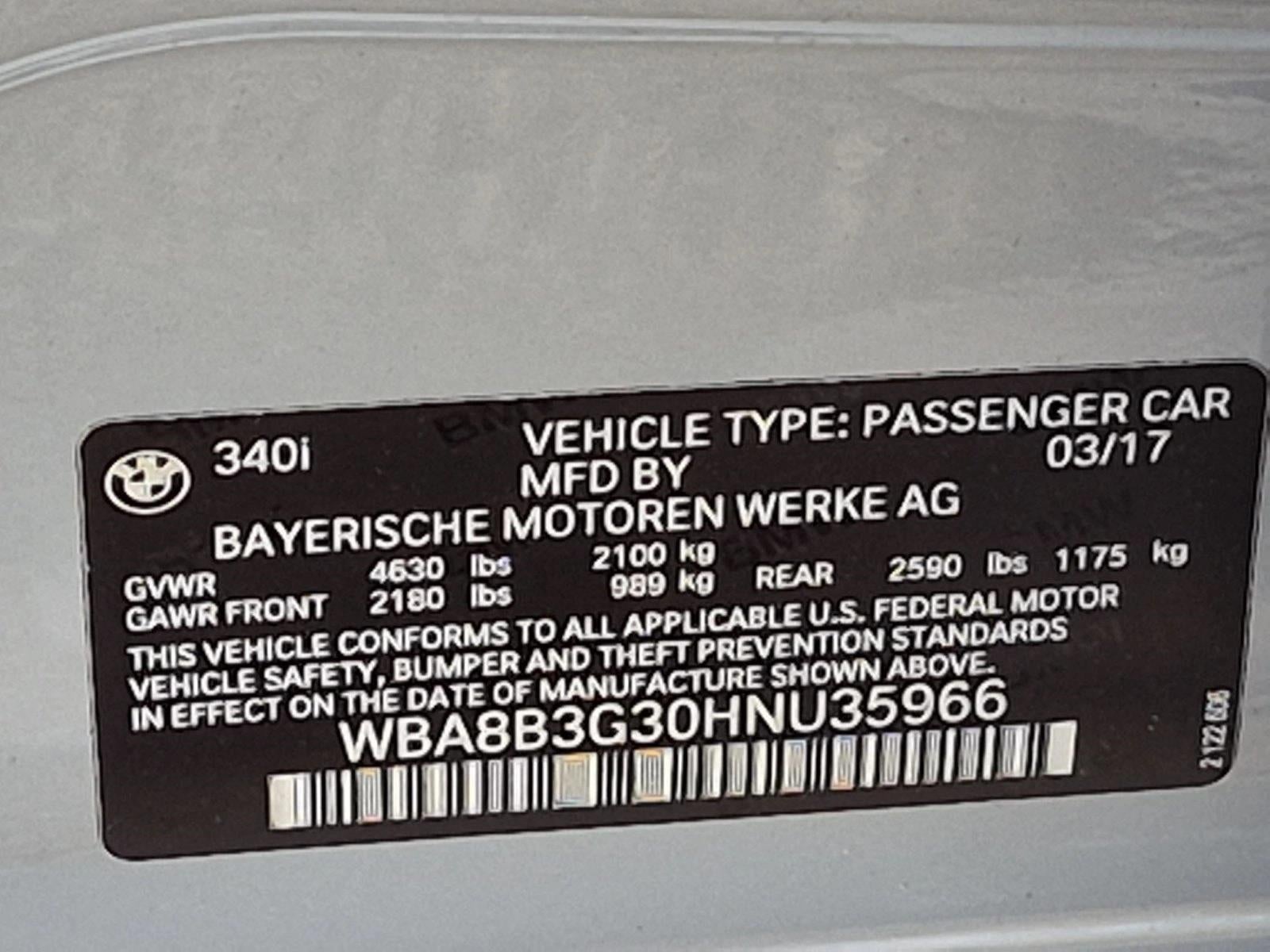 2017 BMW 340i 340i