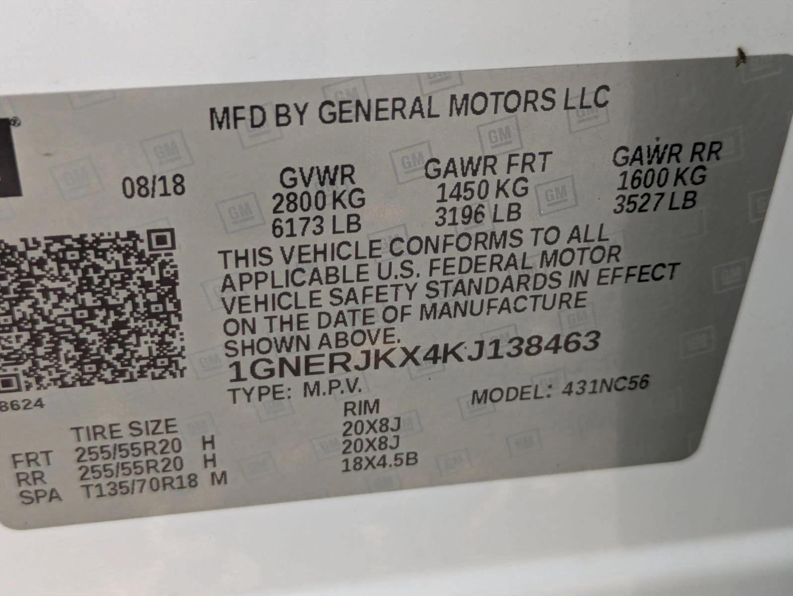 2019 Chevrolet Traverse FWD 2LT