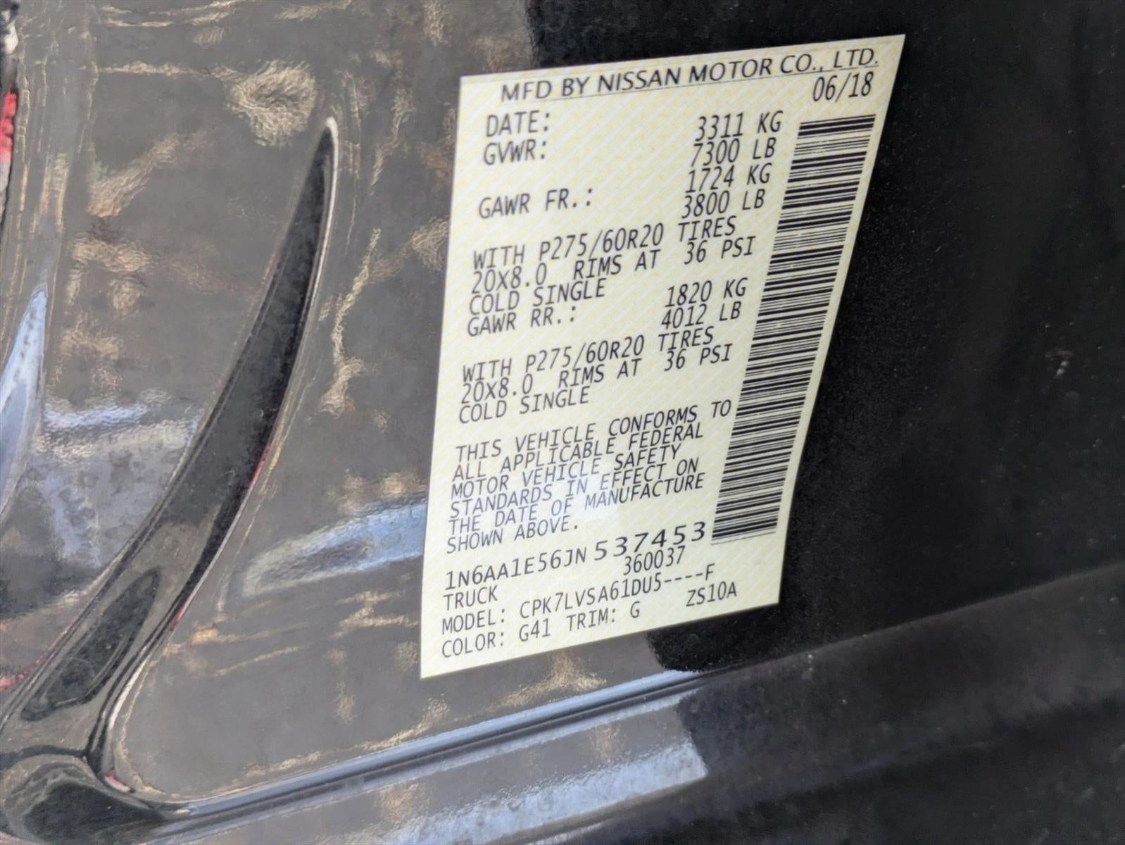 2018 Nissan Titan 4x4 Crew Cab SL