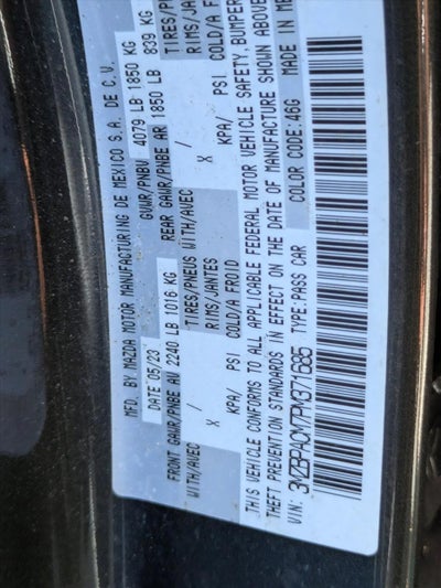 2023 Mazda Mazda3 Sedan 2.5 S Preferred FWD