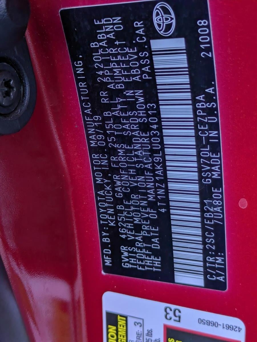 2020 Toyota Camry TRD V6 Auto (Natl)