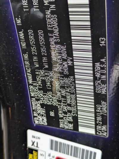 2020 Toyota Highlander Limited AWD (Natl)