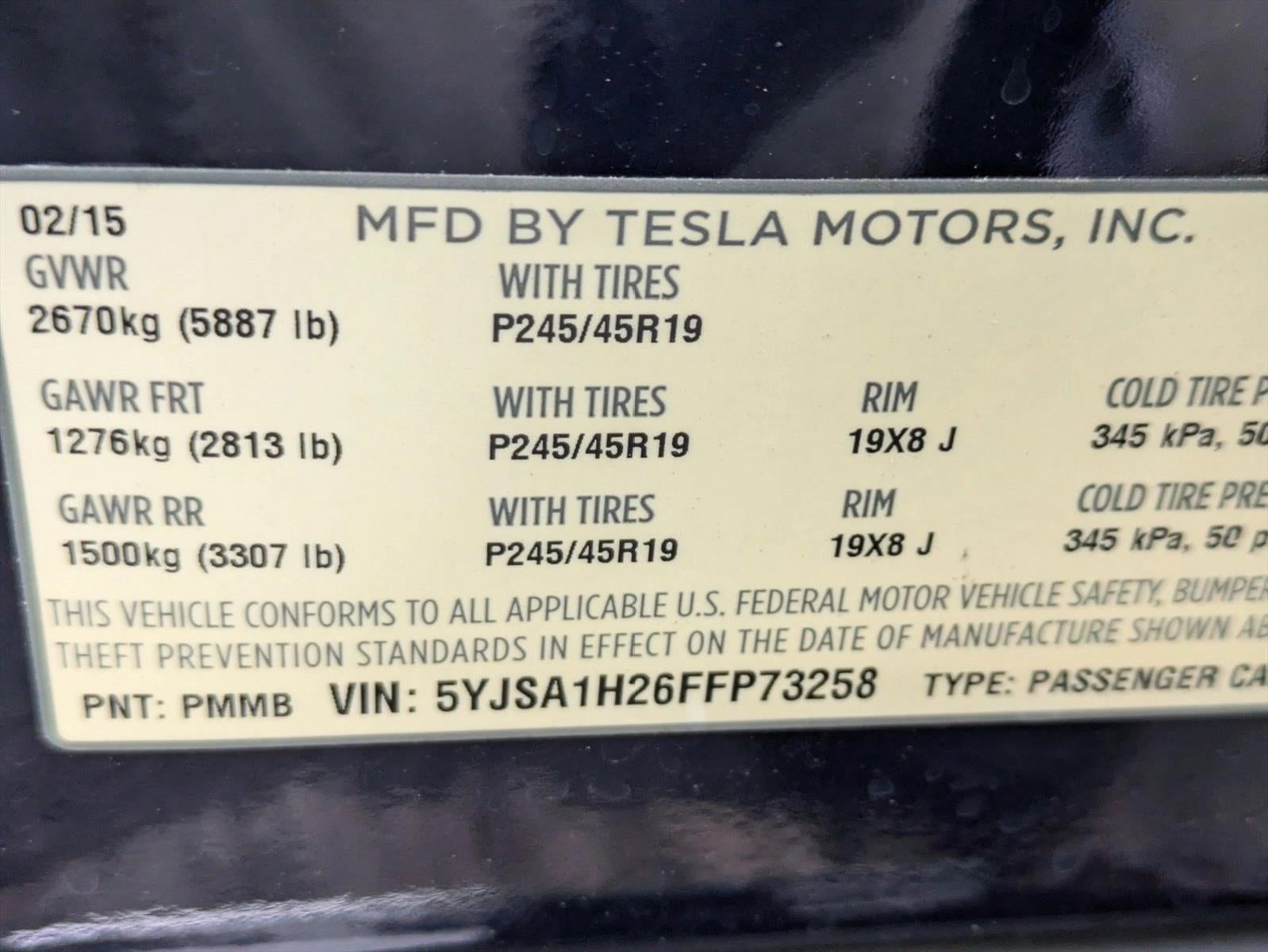 2015 Tesla Model S 4dr Sdn AWD 85D