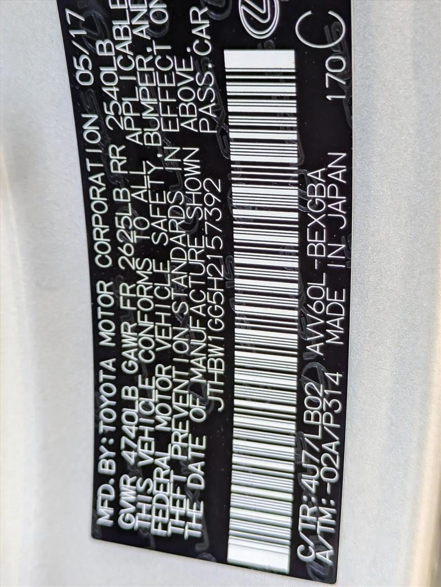 2017 Lexus ES 300h FWD