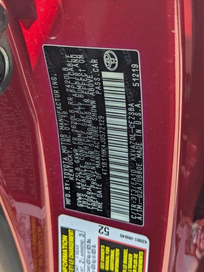 2018 Toyota Camry SE Auto (SE)