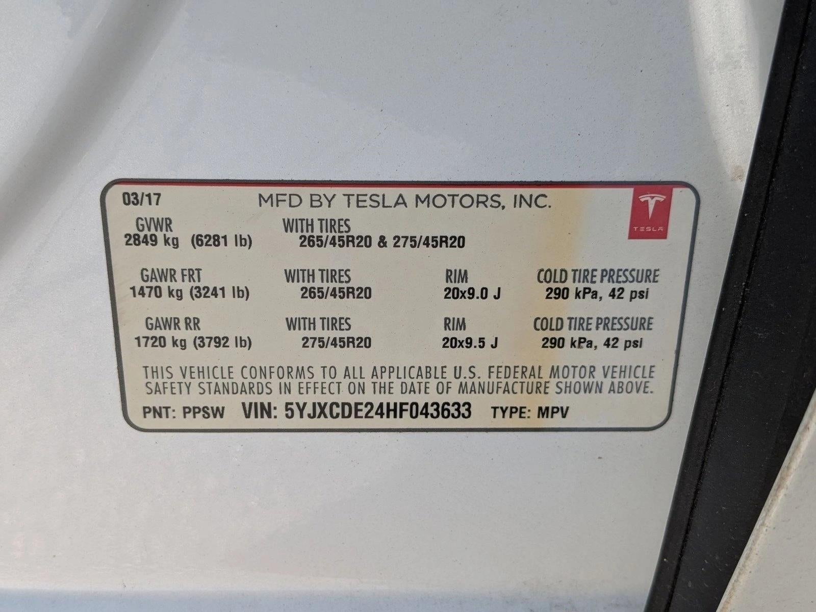 2017 Tesla Model X 75D AWD