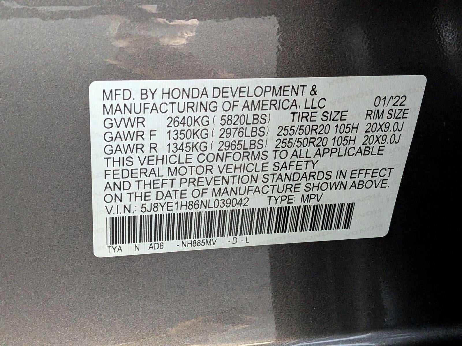 2022 Acura MDX SH-AWD w/Advance Package