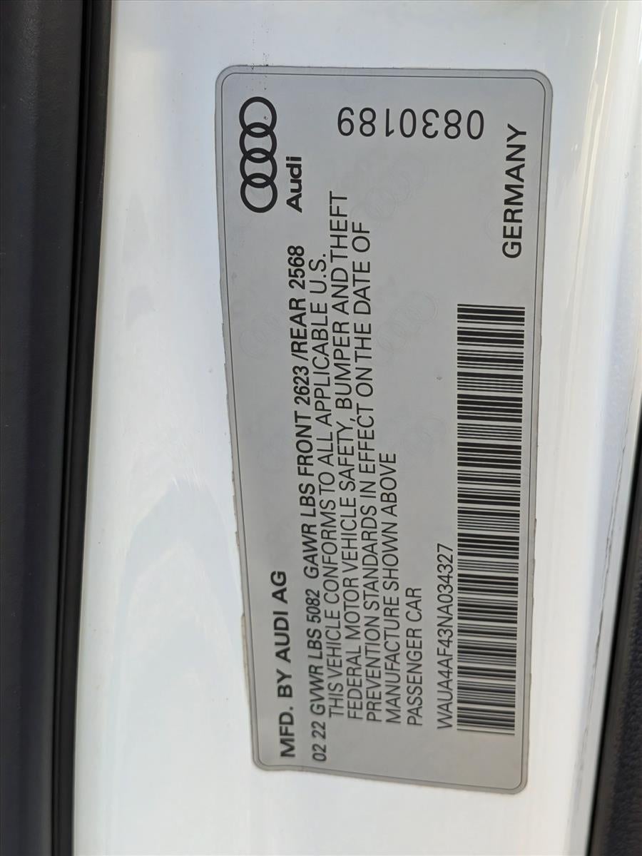 2022 Audi S4 Sedan Premium 3.0 TFSI quattro