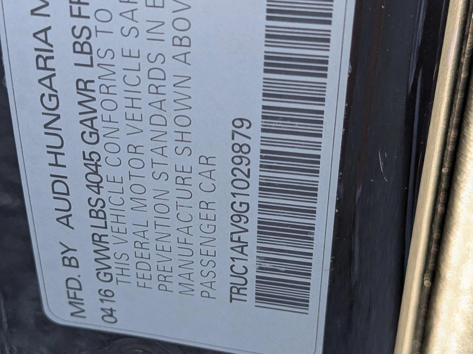 2016 Audi TTS S tronic quattro