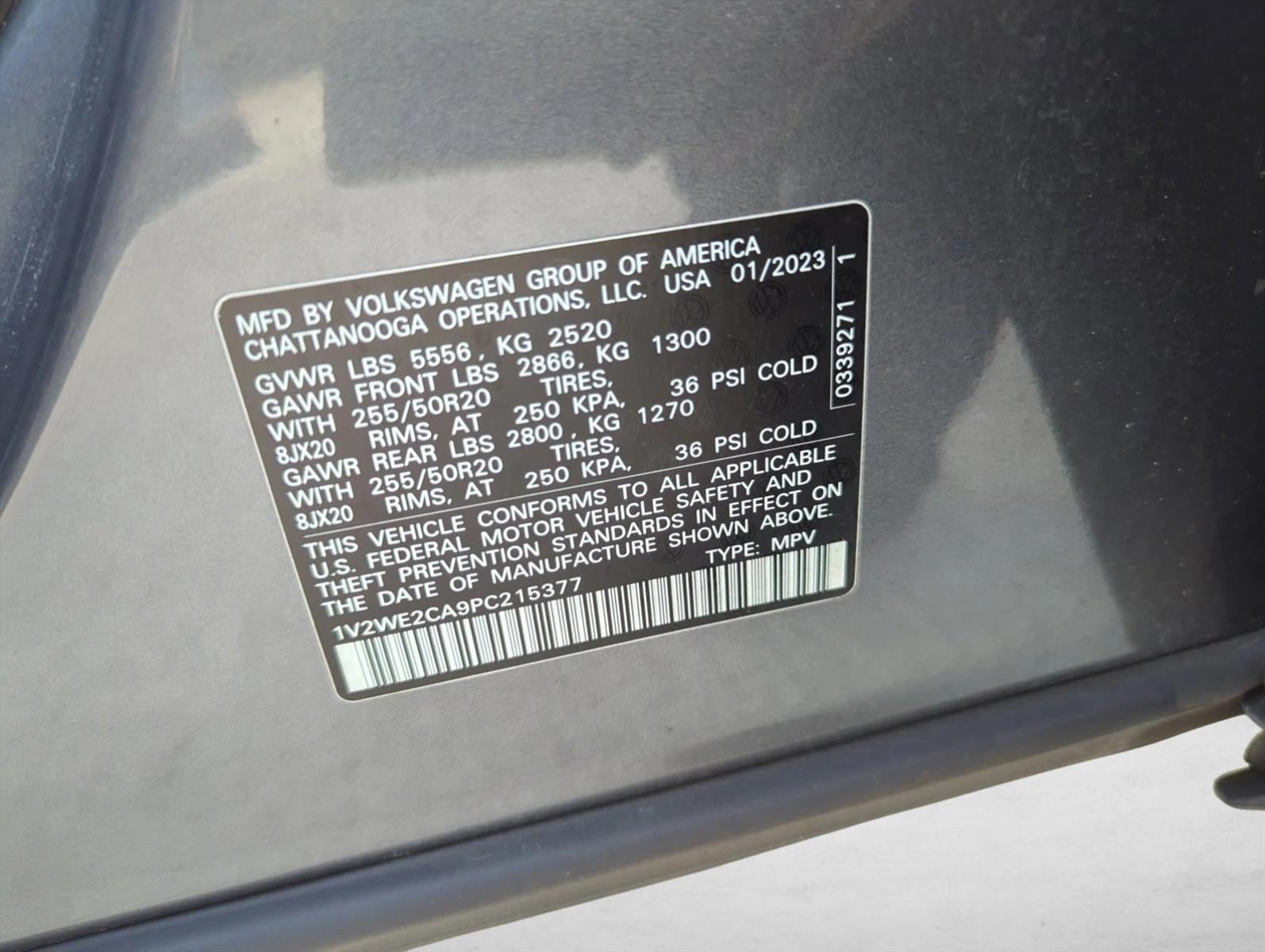 2023 Volkswagen Atlas Cross Sport 3.6L V6 SE w/Technology FWD