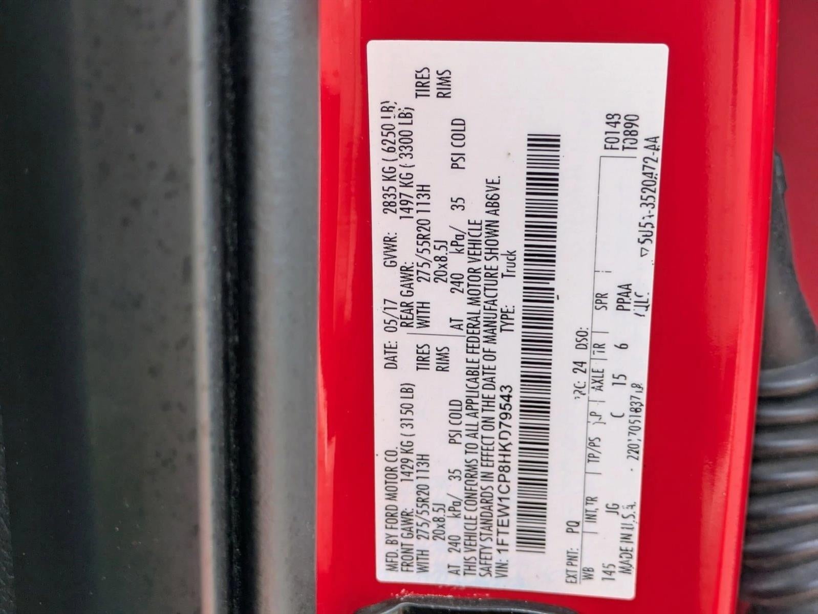 2017 Ford F-150 XL 2WD SuperCrew 5.5' Box