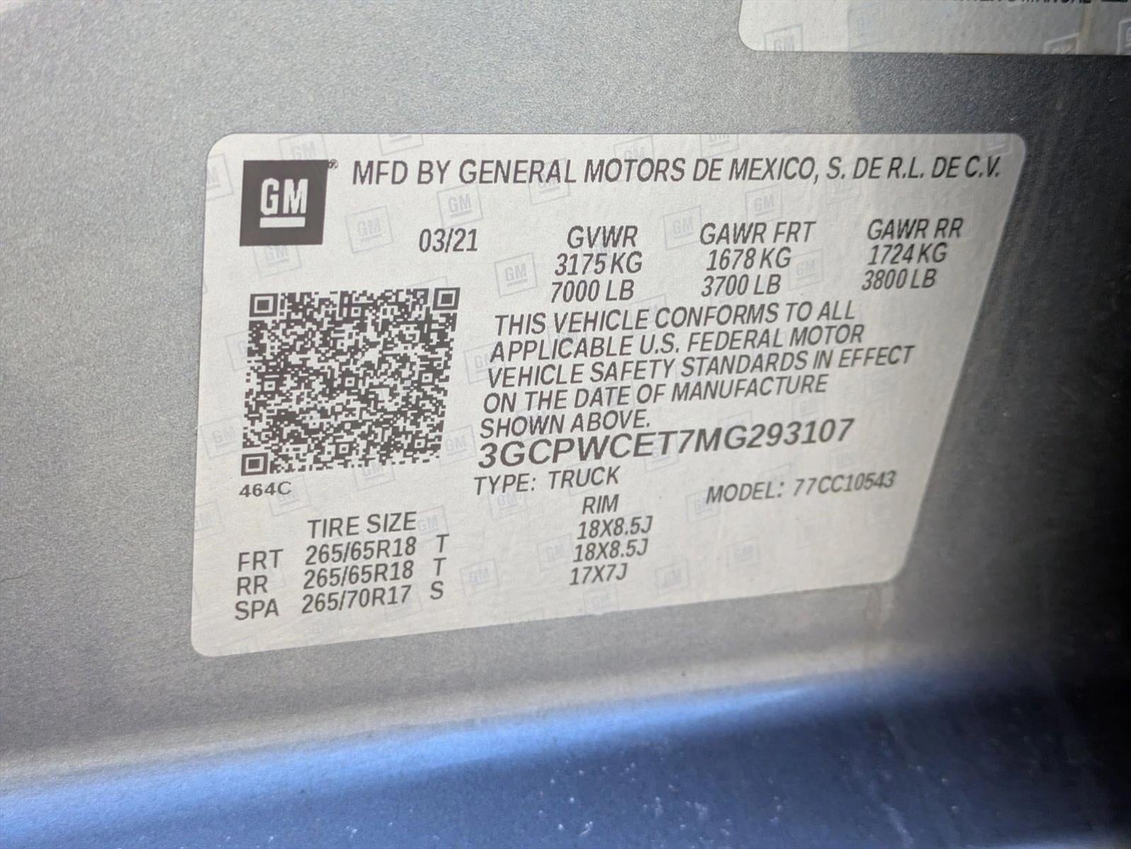 2021 Chevrolet Silverado 1500 Crew Cab Short Box 2-Wheel Drive LT