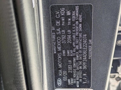 2020 Kia Forte LXS IVT