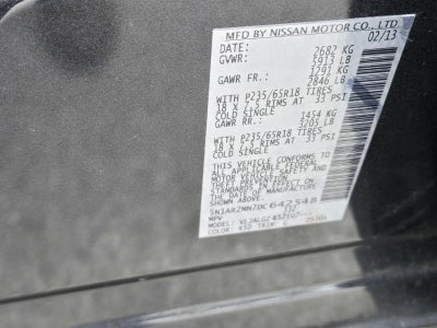 2013 Nissan Pathfinder 2WD 4dr SL