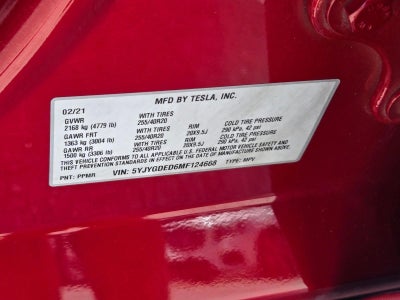 2021 Tesla Model Y Standard Range RWD *Ltd Avail*