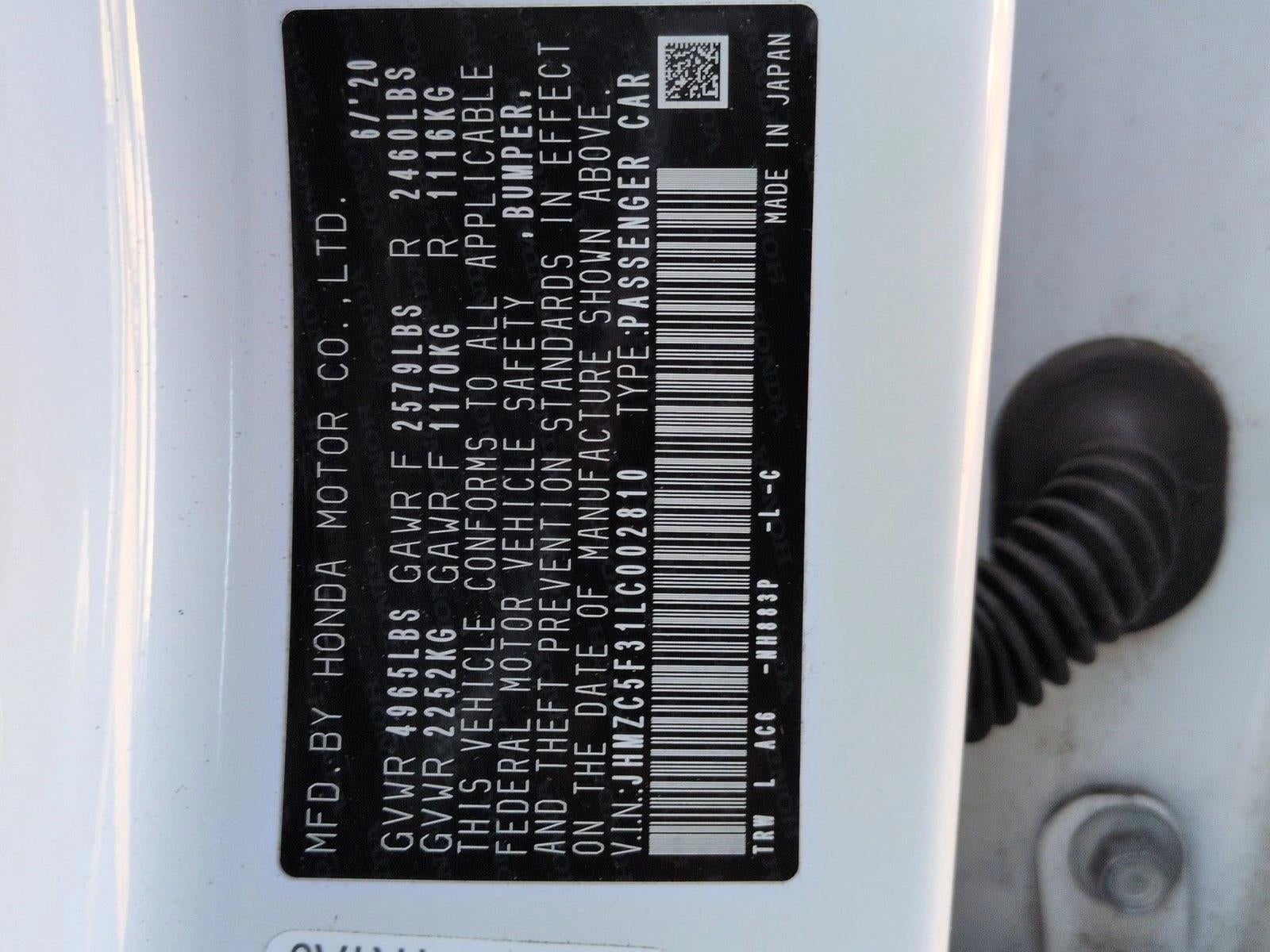 2020 Honda Clarity Plug-In Hybrid Touring Sedan